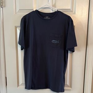 Vineyard Vines Men's Dark Blue Pocket Tee